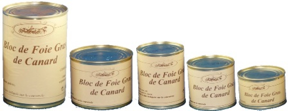 Foie gras et Produits festifs Bloc foies gras en 65 g ACHATS GRPOUPES CE