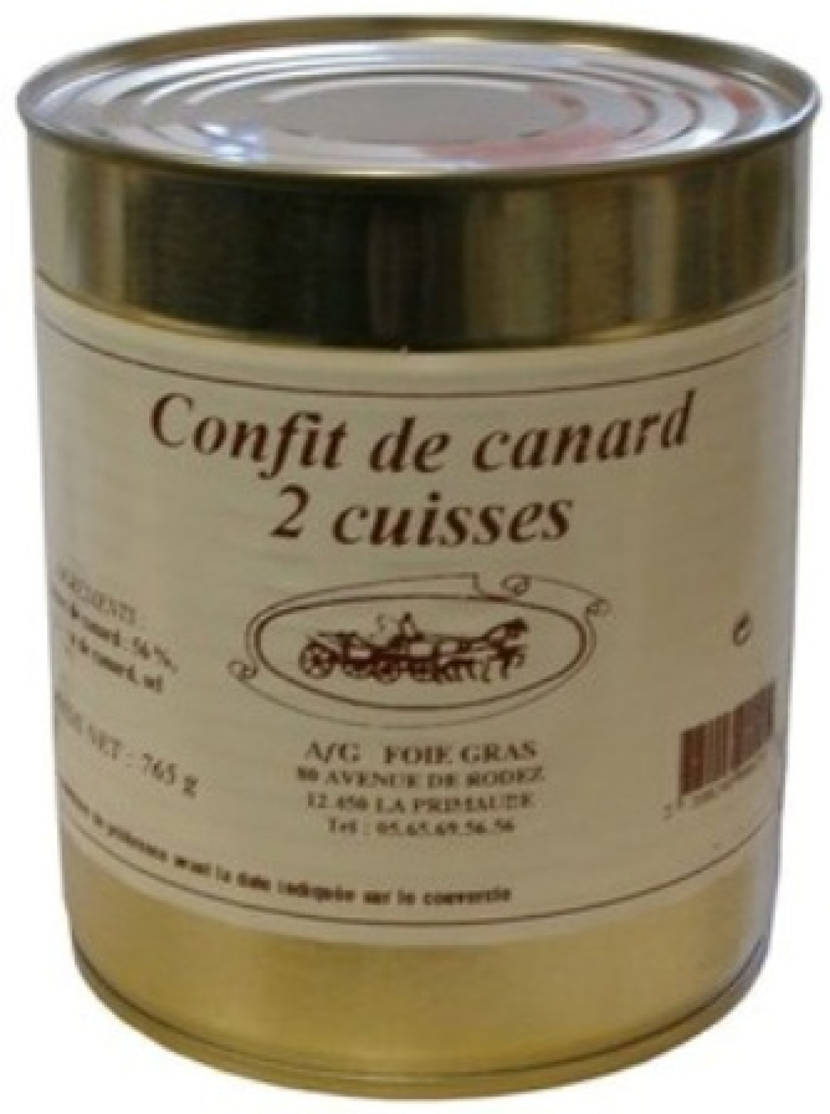 Foie gras et Produits festifs Confit de Canard 2 cuisses ACHATS GRPOUPES CE