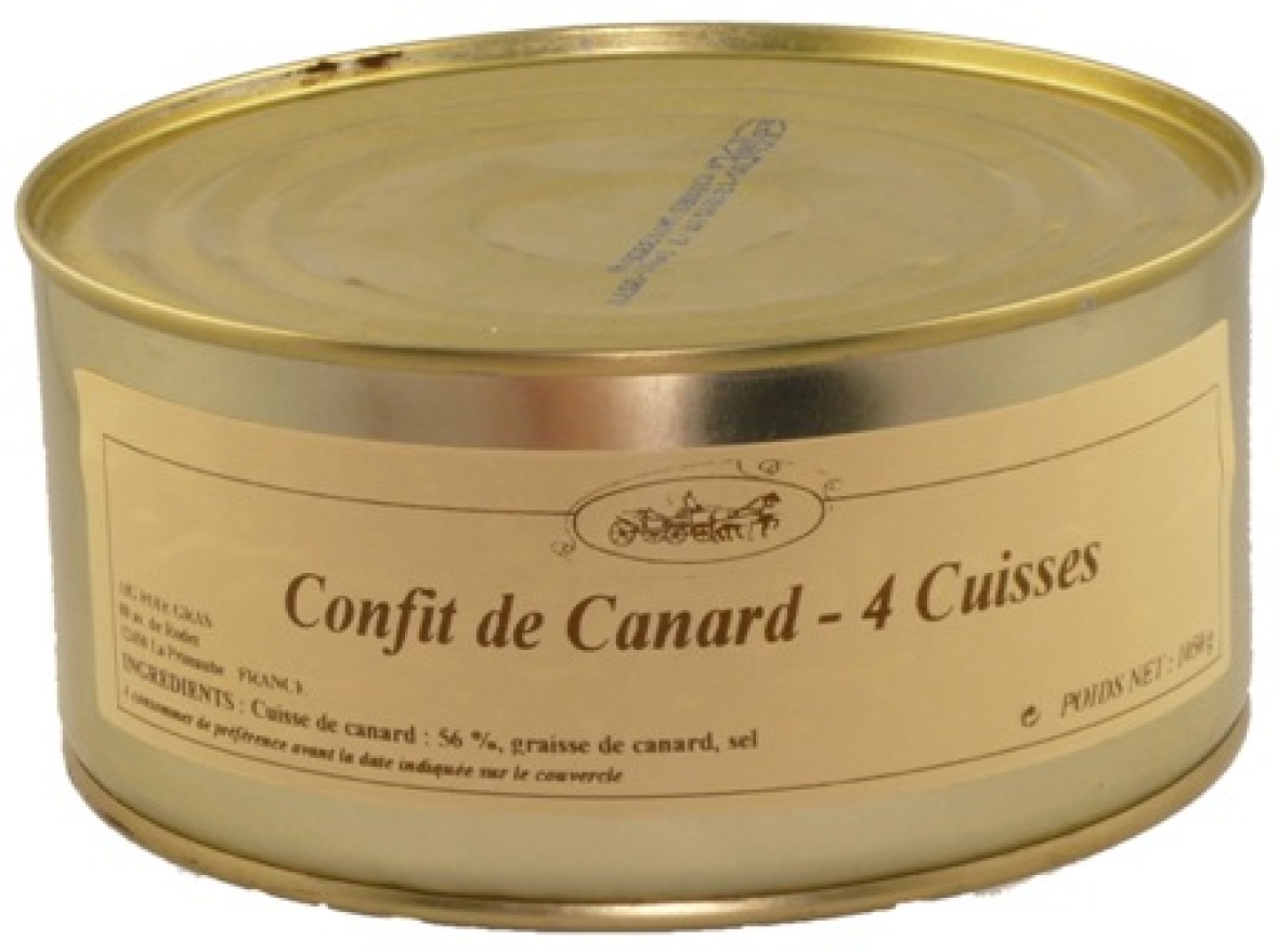Foie gras et Produits festifs Confit de Canard 4 cuisses ACHATS GRPOUPES CE