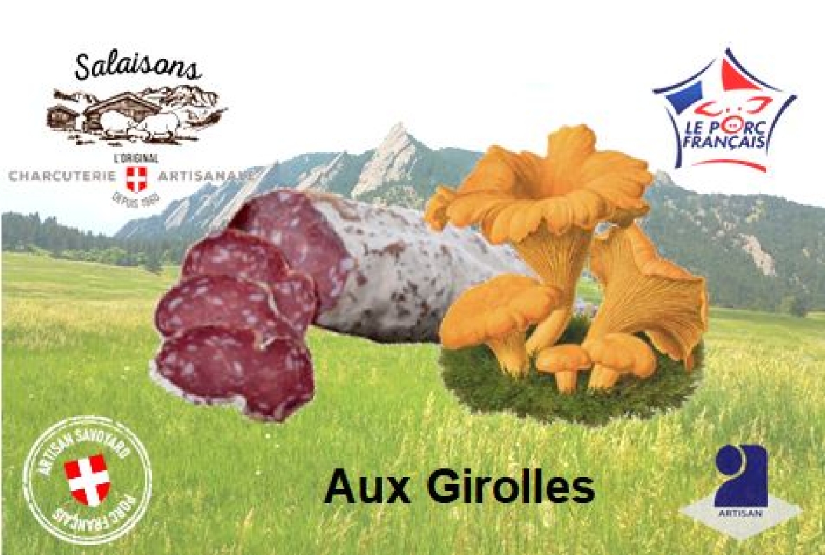 Salaisons Artisanales de Montagne Saucisson aux Girolles ACHATS GRPOUPES CE