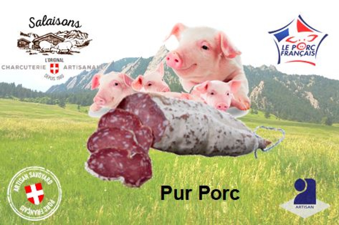 Salaisons Artisanales de Montagne Saucisson pur Porc ACHATS GRPOUPES CE